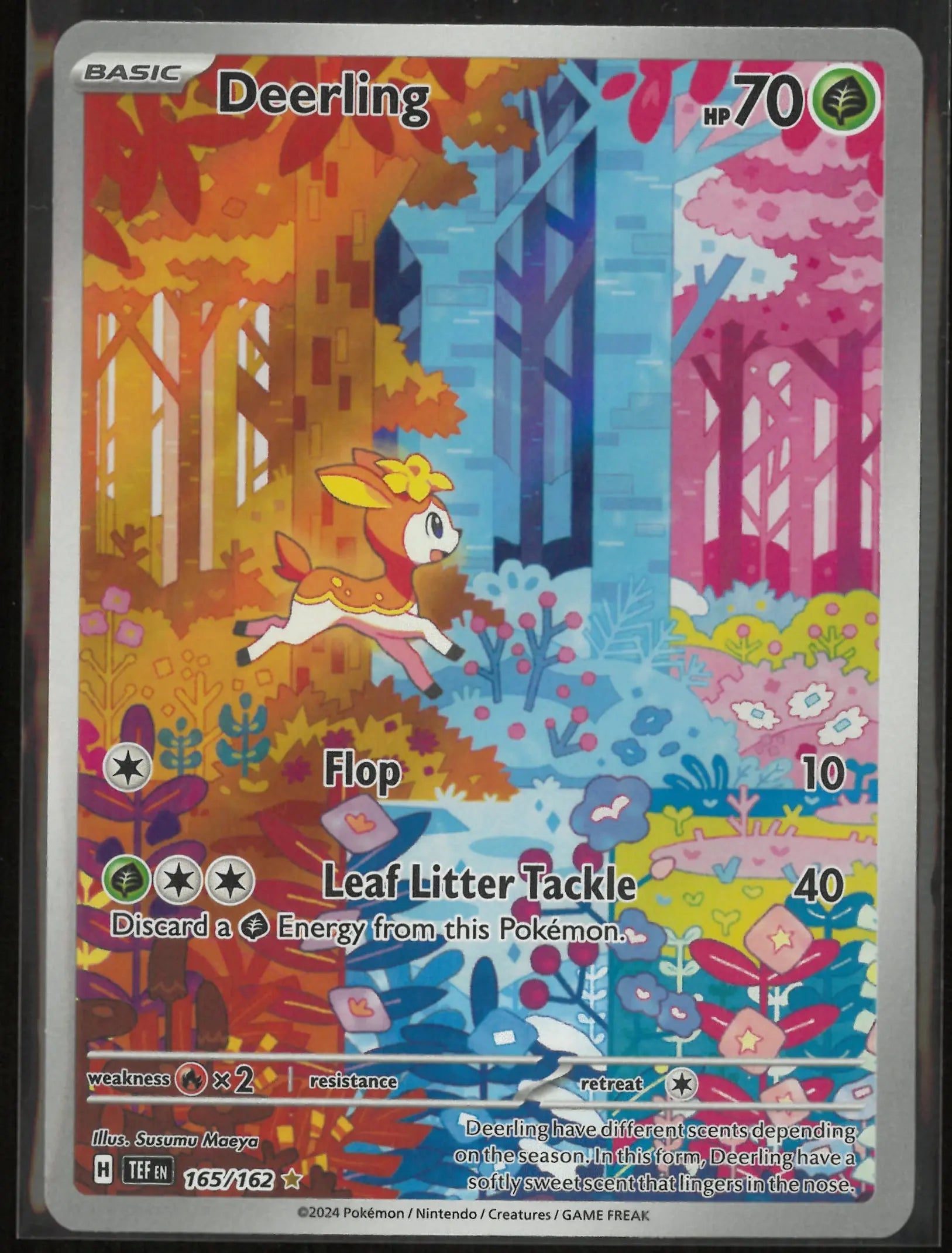 2024 Pokemon Temporal Forces Illustration Rare Deerling 165/162 