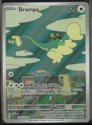 2024 Pokemon Temporal Forces Illustration Rare Drampa 184/162 