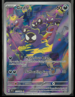 2024 Pokemon Temporal Forces Illustration Rare Gastly 177/162 