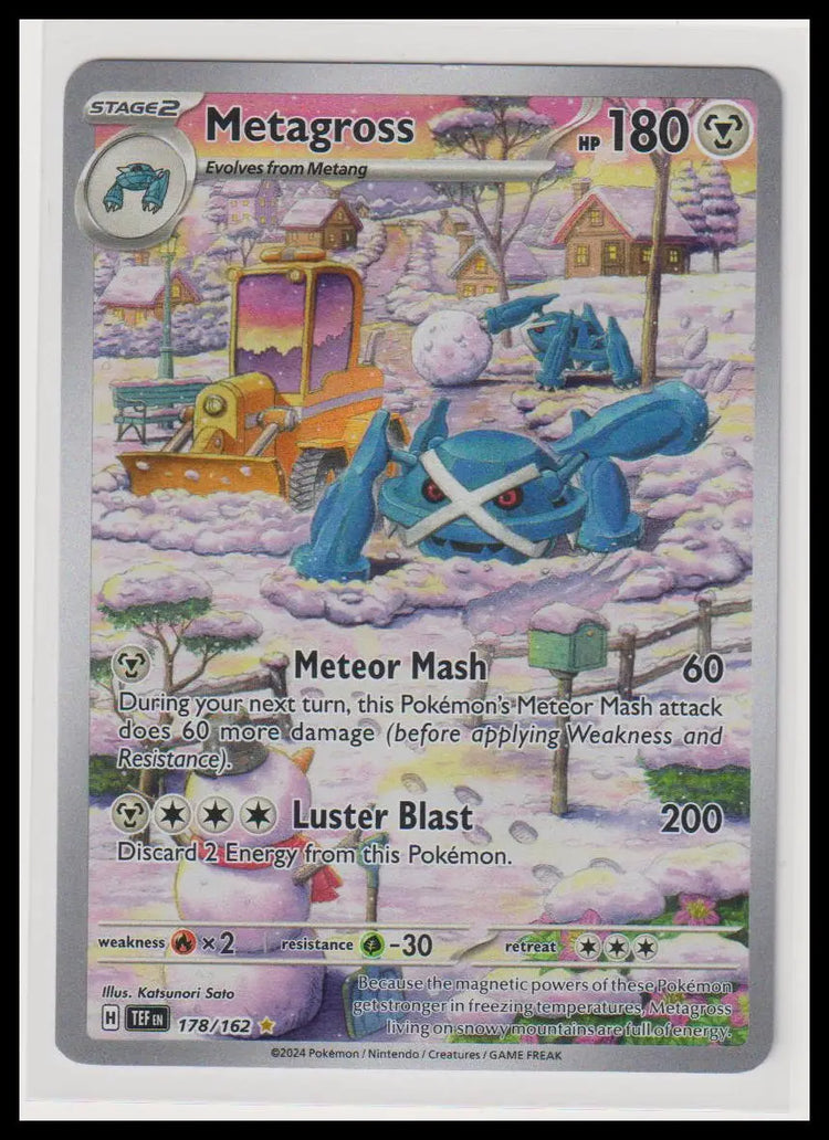 2024 Pokemon Temporal Forces Metagross Illustration Rare 178/162 