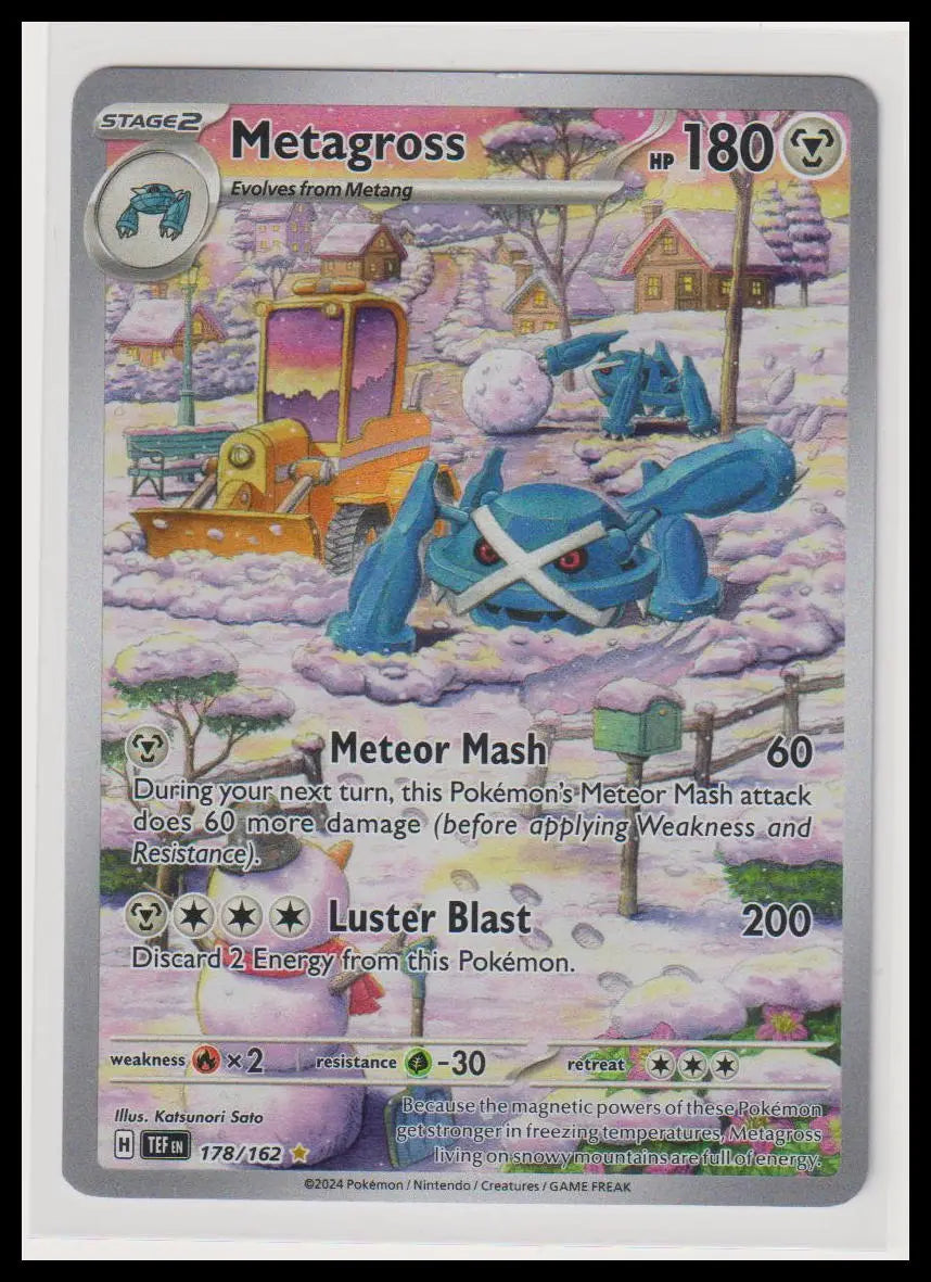 2024 Pokemon Temporal Forces Metagross Illustration Rare 178/162 