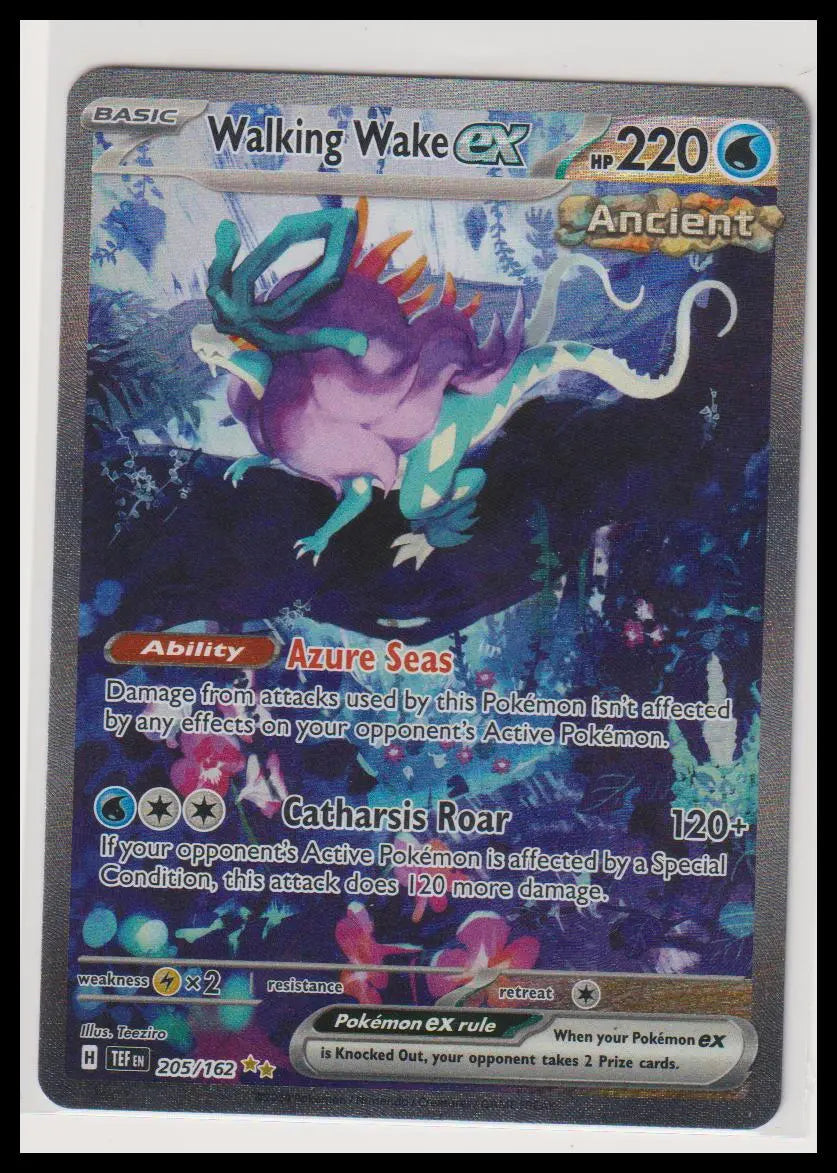 2024 Pokemon Temporal Forces Walking Wake ex SIR 205/162 