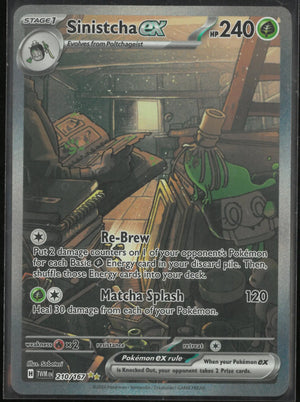 2024 Pokemon Twilight Masquerade Sinistcha ex Secret Illustration Rare 210/167 