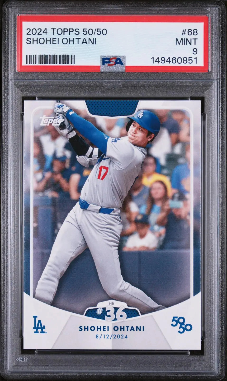 2024 Topps 50/50 Shohei Ohtani HR #36 PSA 9 