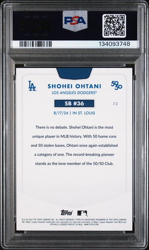 2024 Topps 50/50 Shohei Ohtani SSP PSA 10 