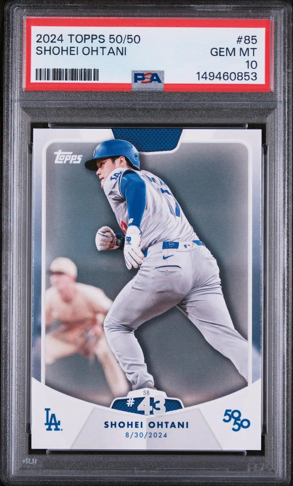 2024 Topps 50/50 Shohei Ohtani Stolen Base #43 PSA 10 