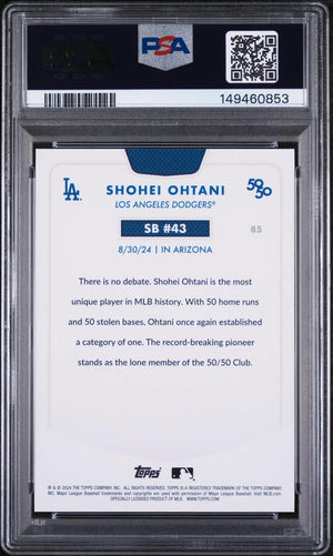2024 Topps 50/50 Shohei Ohtani Stolen Base #43 PSA 10 