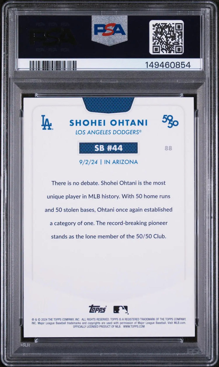 2024 Topps 50/50 Shohei Ohtani Stolen Base #44 PSA 10 