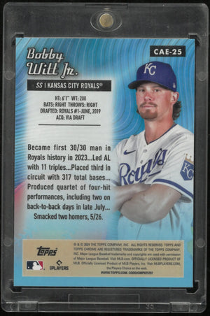 2024 Topps All-Etch Orange bobby witt jr. 7/25 Jersey #'d 