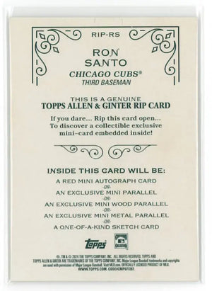 2024 Topps Allen & Ginter Rip Card Lou Gehrig /199 