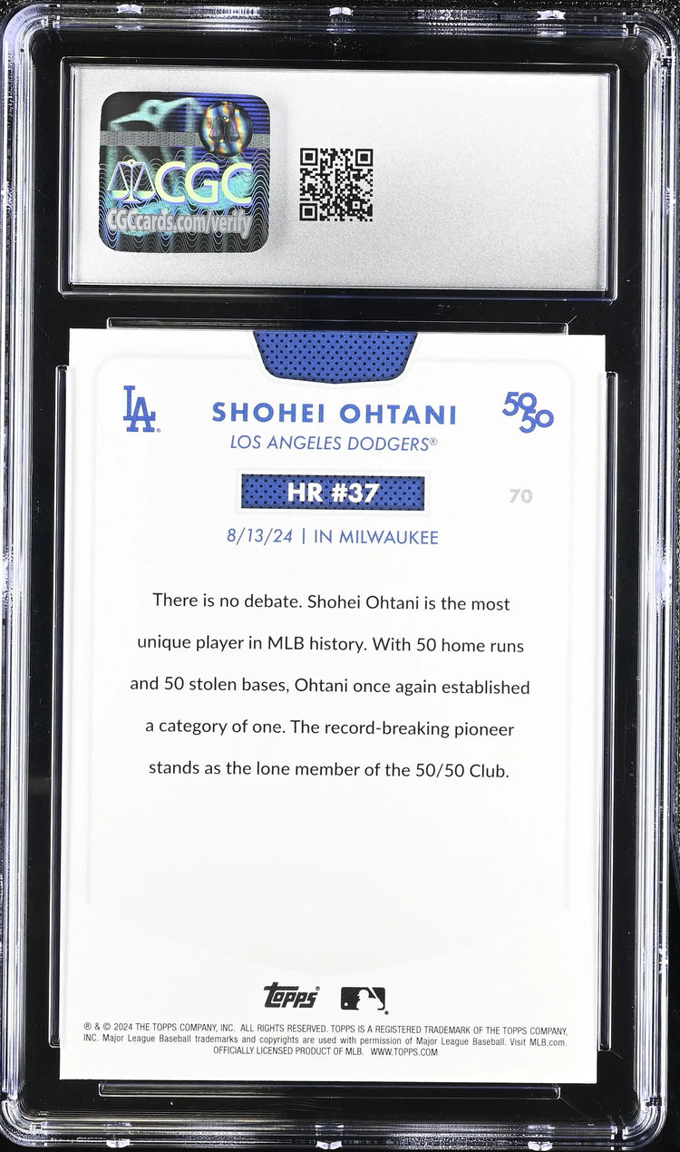 2024 Topps Baseball 50/50 Shohei Ohtani CGC 9 