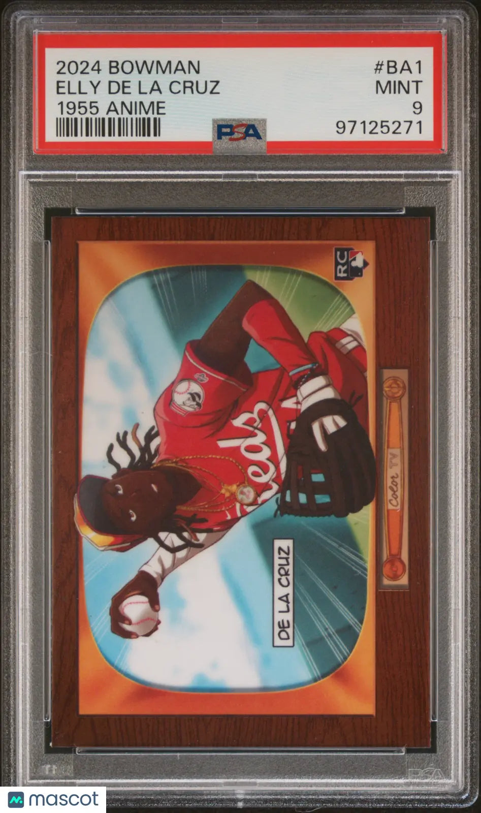 2024 Topps Bowman 1955 Bowman Anime Elly De La Cruz Rookie RC PSA 9 