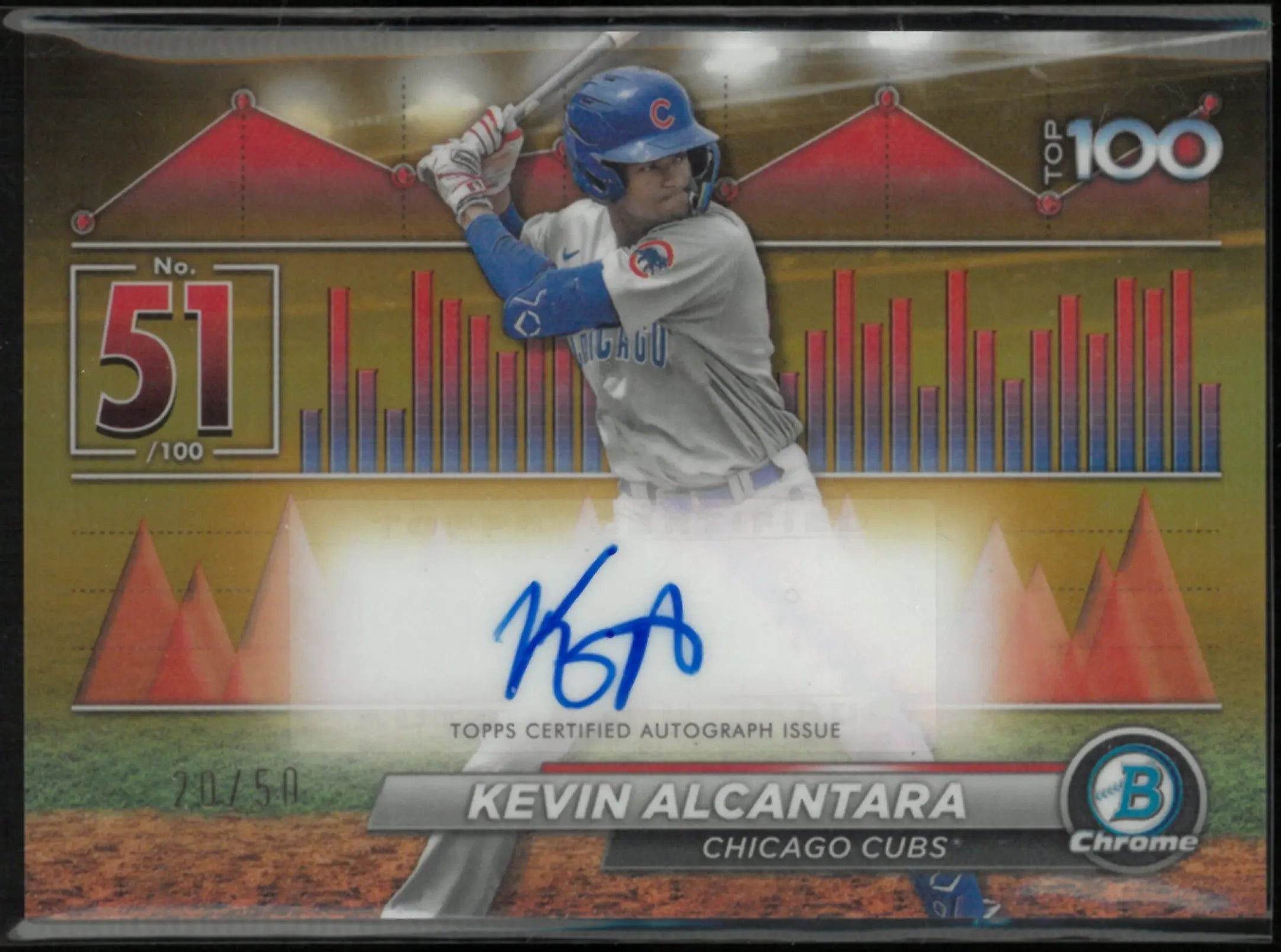 2024 Topps Bowman Scouts Top 100 Autograph Kevin Alcantara Auto  /50 