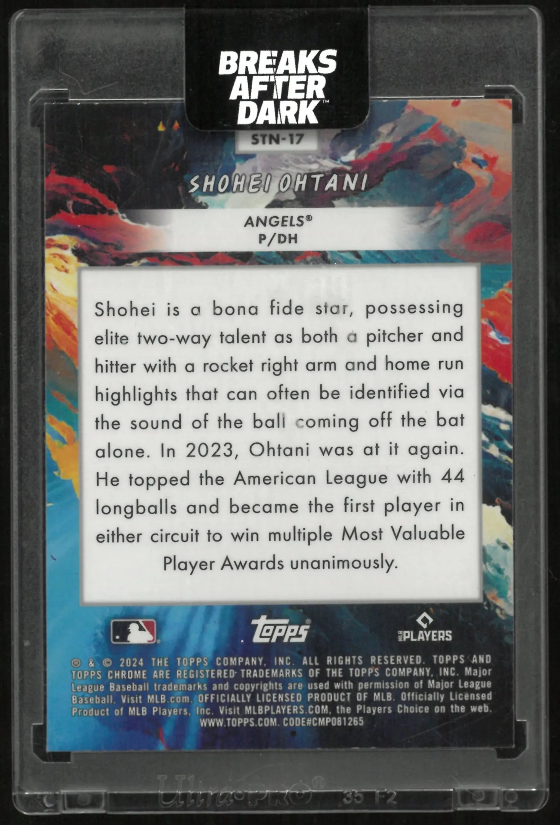2024 Topps Chrome Cosmic Baseball Shohei Ohtani Stars In The Night 