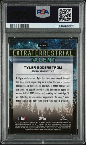 2024 Topps Chrome Cosmic Tyler Soderstrom Gold Refractor /50 PSA 10 