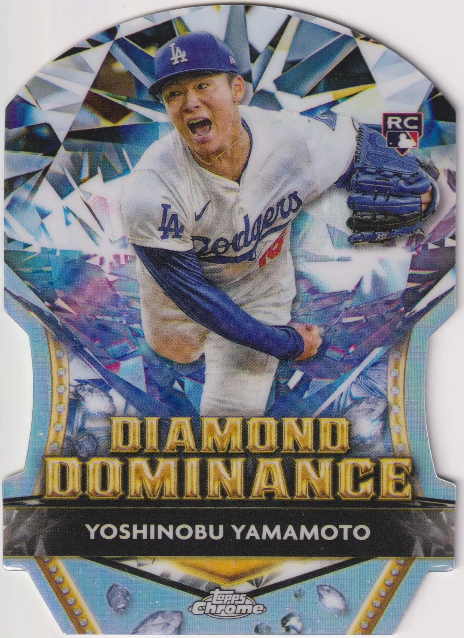 2024 Topps Chrome Diamond Dominance Rookie Yoshinobu Yamamoto RC 
