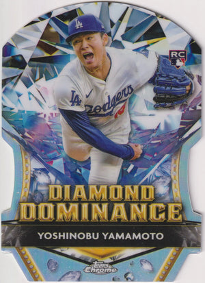 2024 Topps Chrome Diamond Dominance Rookie Yoshinobu Yamamoto RC 
