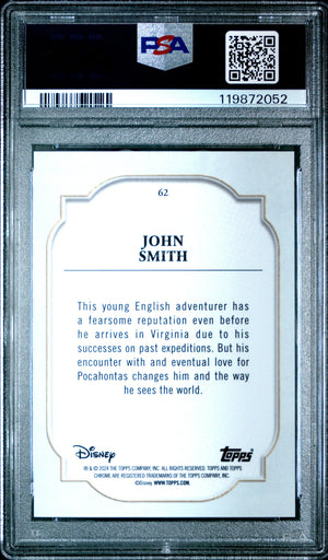 2024 Topps Chrome Disney John Smith Red & Black Refractor /28 PSA 10 