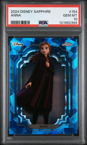 2024 Topps Chrome Disney Sapphire Edition Anna PSA 10 