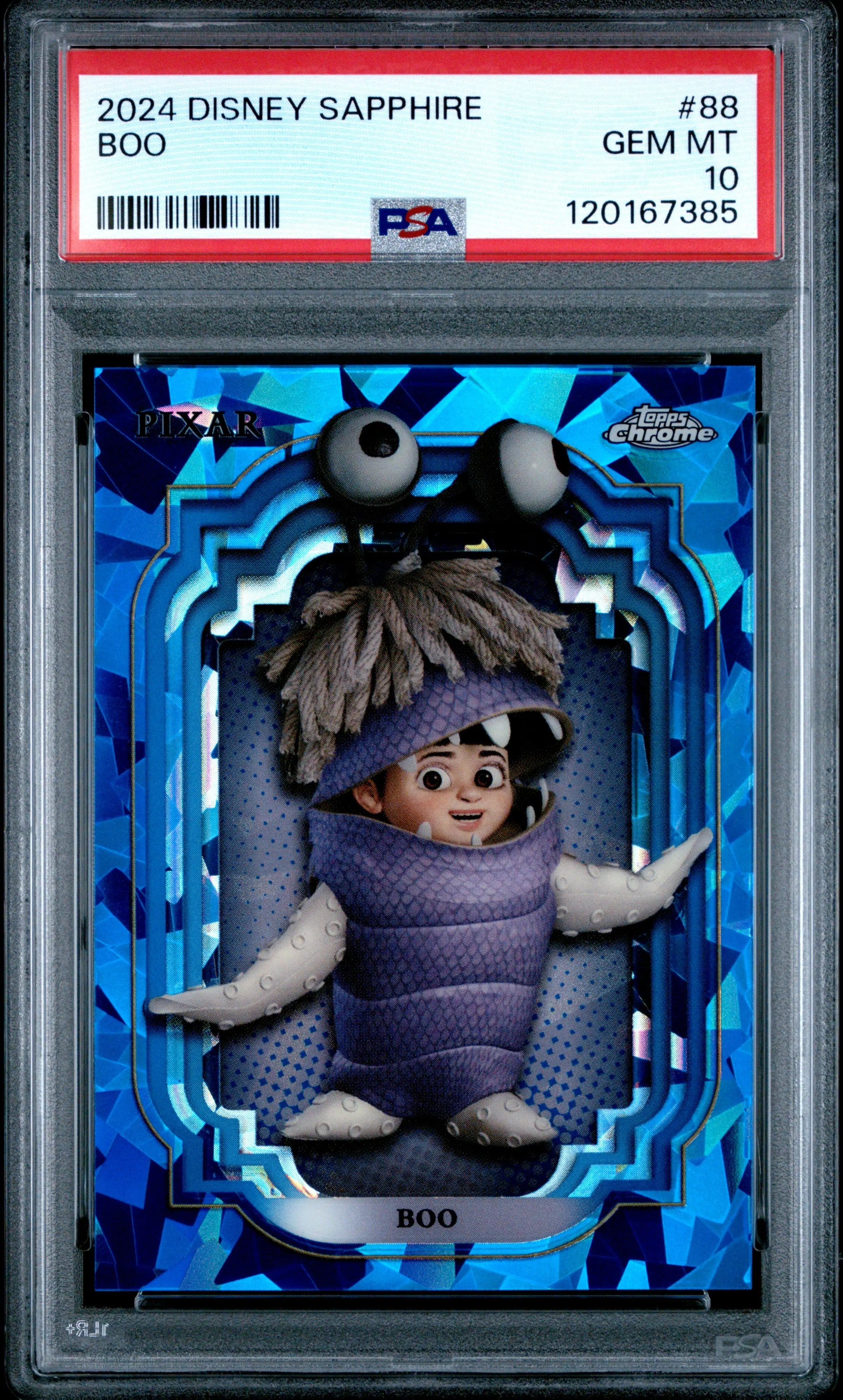 2024 Topps Chrome Disney Sapphire Edition Boo #88 PSA 10 