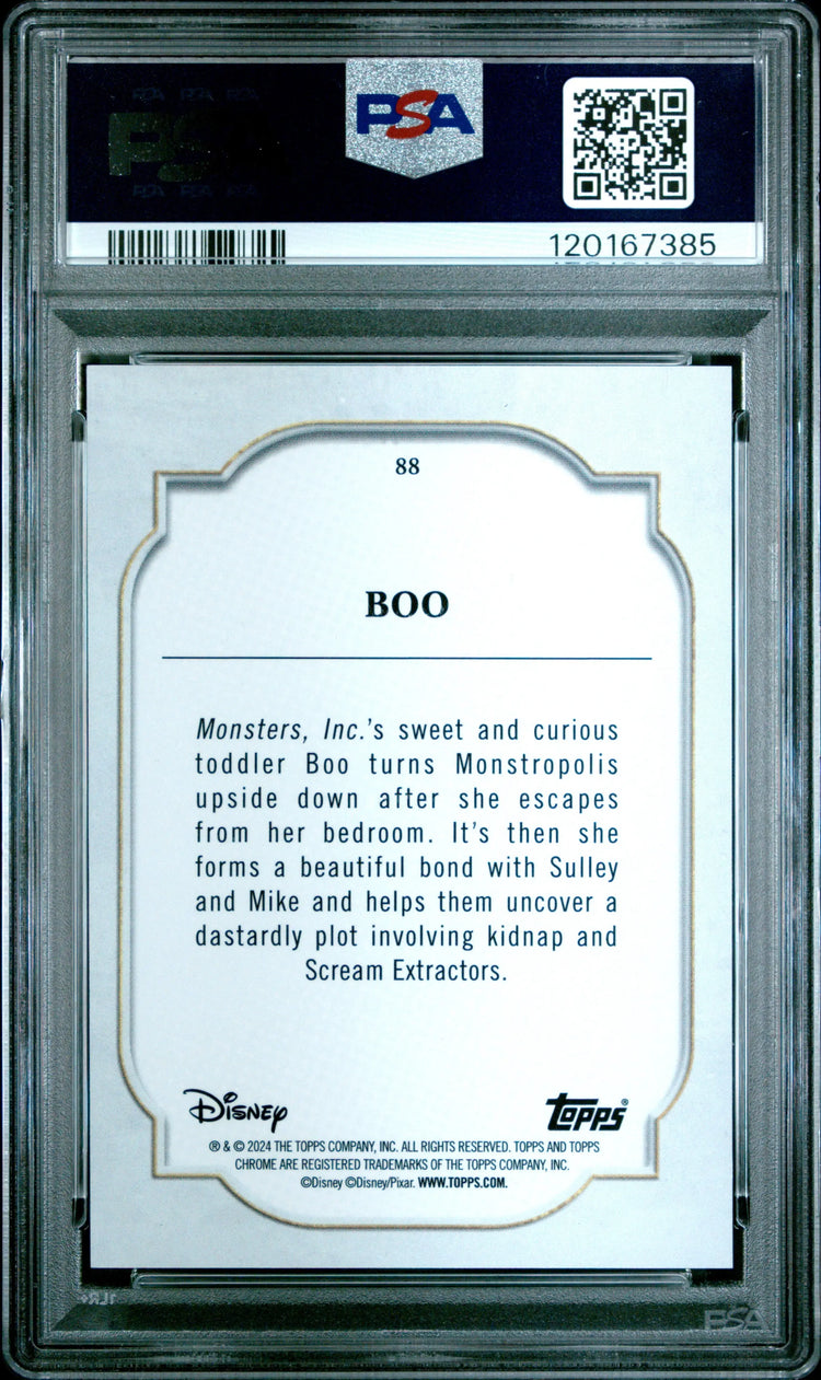 2024 Topps Chrome Disney Sapphire Edition Boo #88 PSA 10 