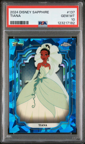 2024 Topps Chrome Disney Sapphire Edition Tiana PSA 10 