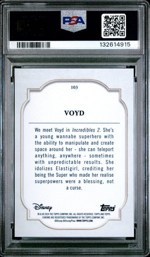 2024 Topps Chrome Disney Voyd Gold /50 PSA 10 