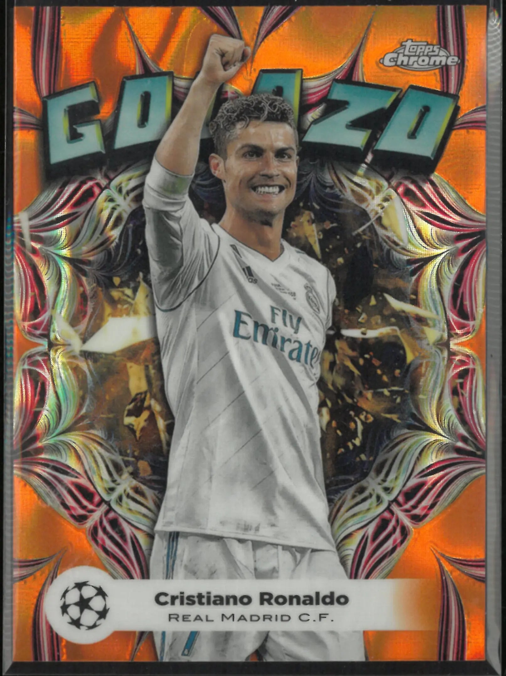 2024 Topps Chrome Golazo Cristiano Ronaldo Orange SP 