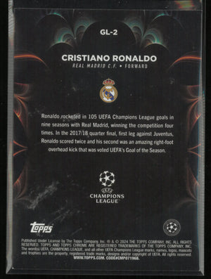 2024 Topps Chrome Golazo Cristiano Ronaldo Orange SP 