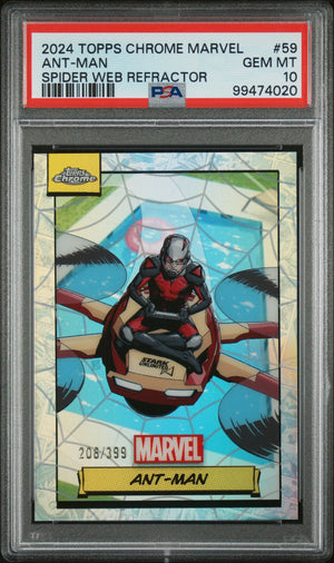 2024 Topps Chrome Marvel Ant-Man PSA 10 