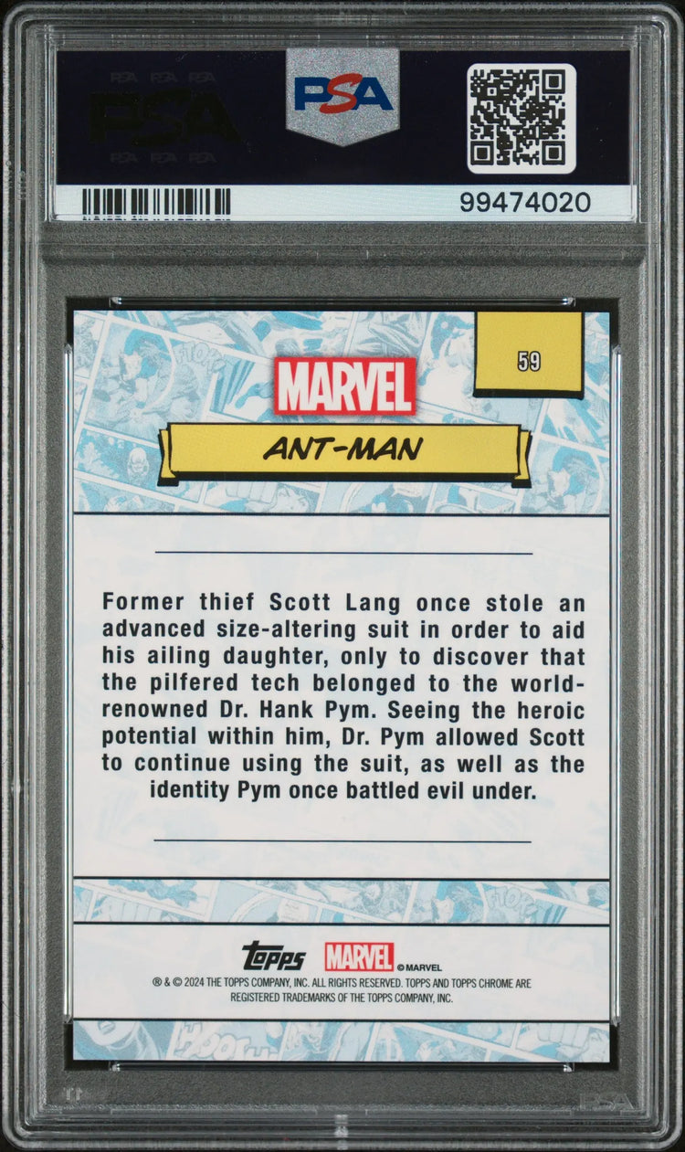 2024 Topps Chrome Marvel Ant-Man PSA 10 