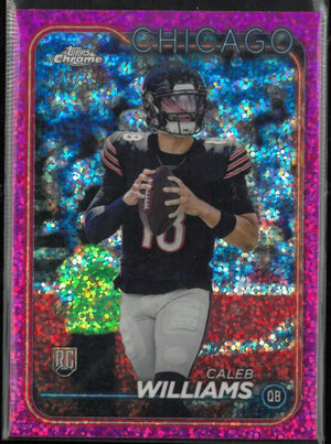 2024 Topps Chrome Rookie Caleb Williams Magenta Speckle /399 RC 