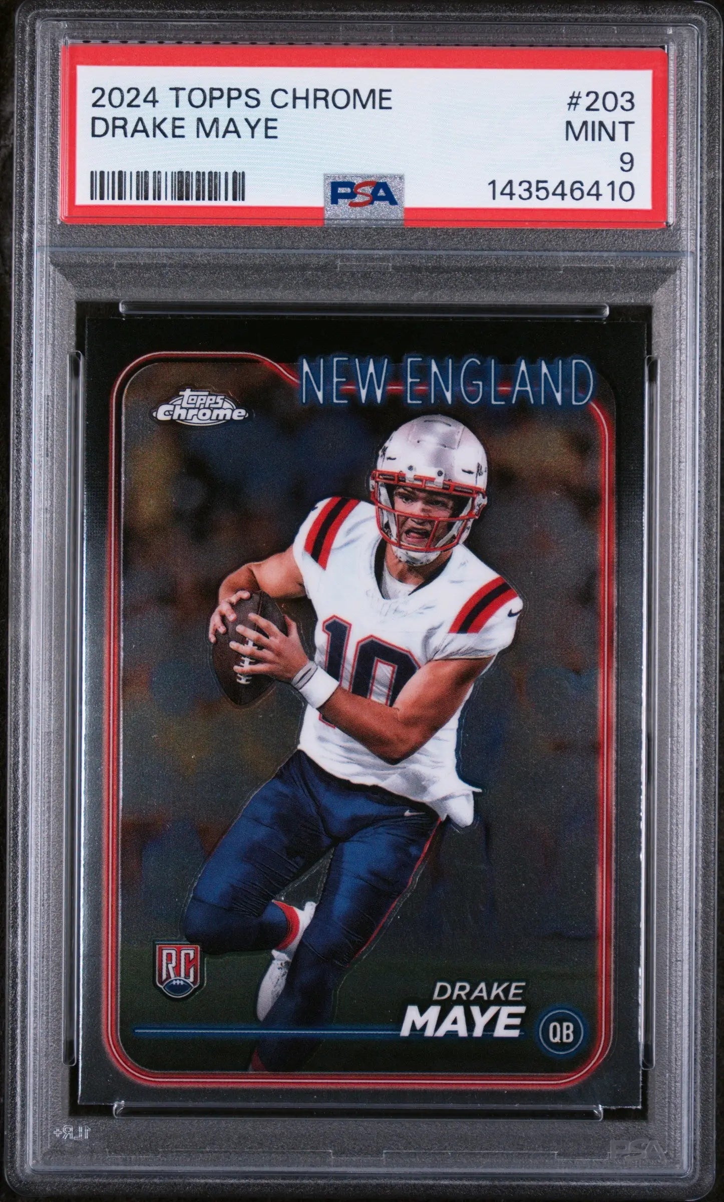 2024 Topps Chrome Rookie Drake Maye RC PSA 9 