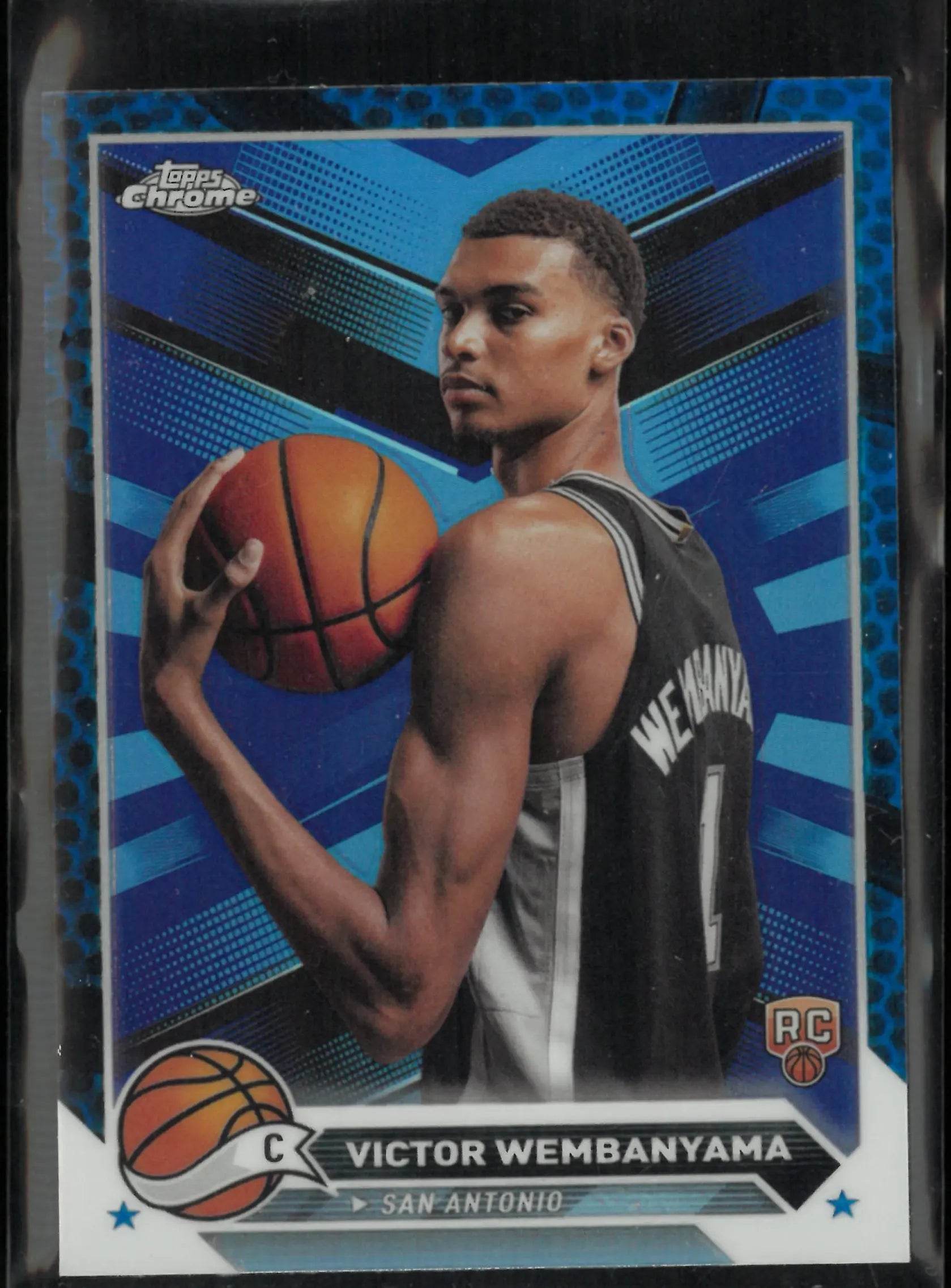 2024 Topps Chrome Rookie Victor Wembanyama Blue Basketball RC 