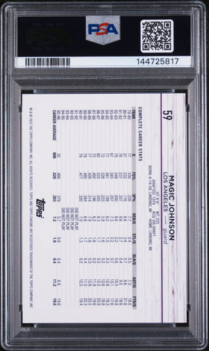 2024 Topps Chrome Sapphire Edition Magic Johnson  Orange /25 PSA 10 