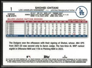 2024 Topps Chrome Shohei Ohtani Sepia 
