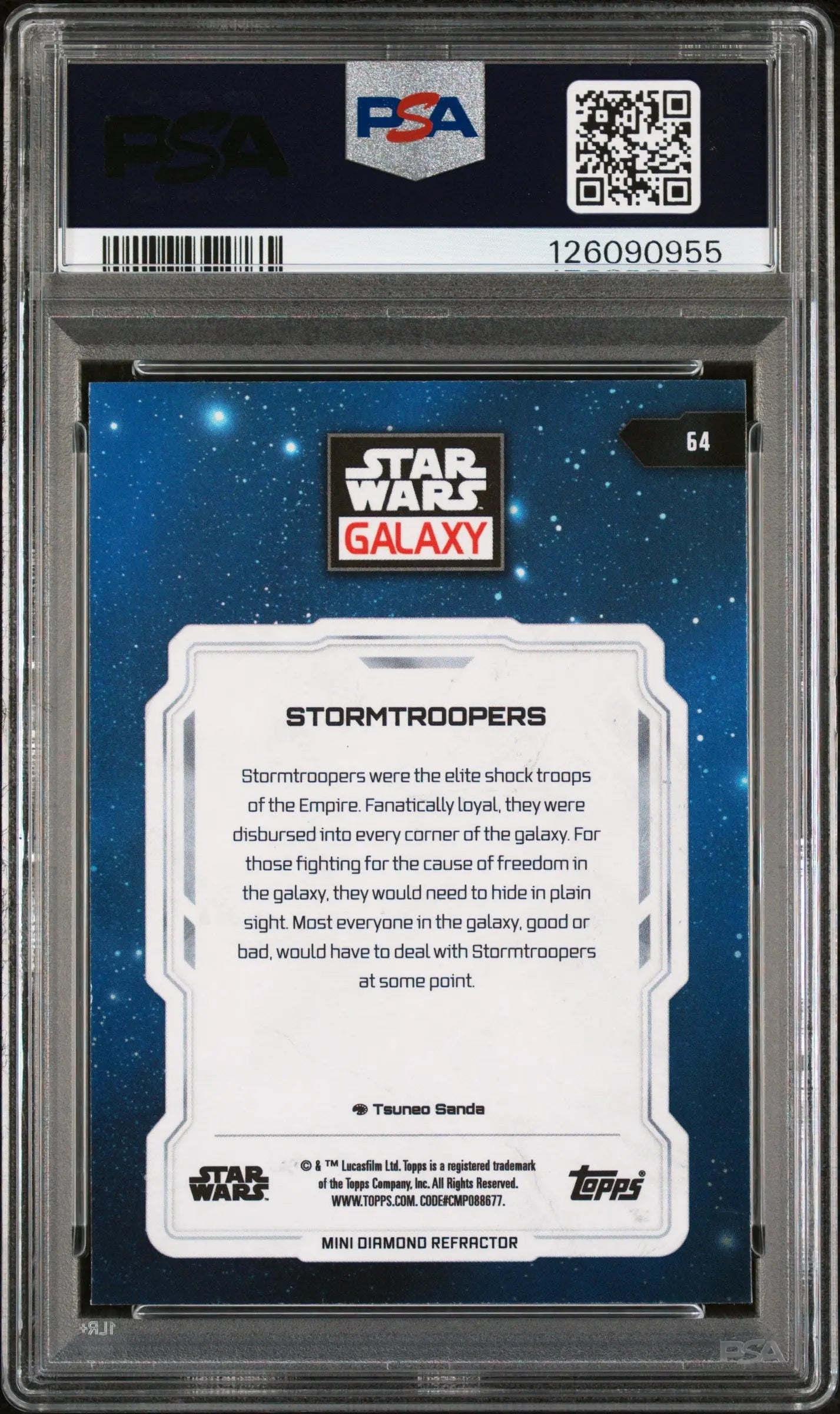 2024 Topps Chrome Star Wars Galaxy Stormtroopers PSA 10 