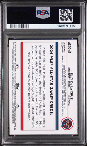 2024 Topps Chrome U 2024 All-Star Game Chrome Elly De La Cruz Rookie RC PSA 8 