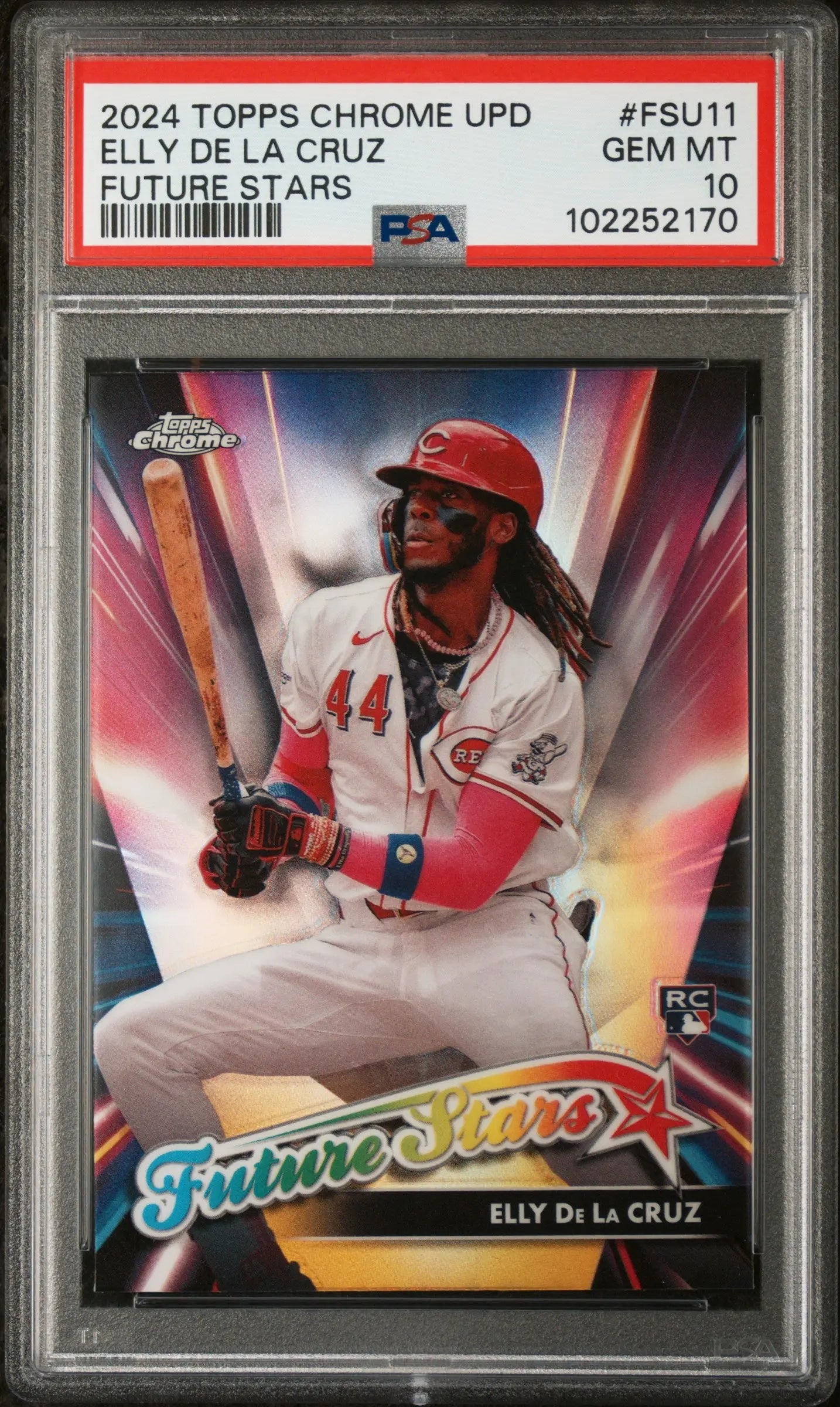 2024 Topps Chrome Update Future Stars Rookie Elly De La Cruz RC PSA 10 