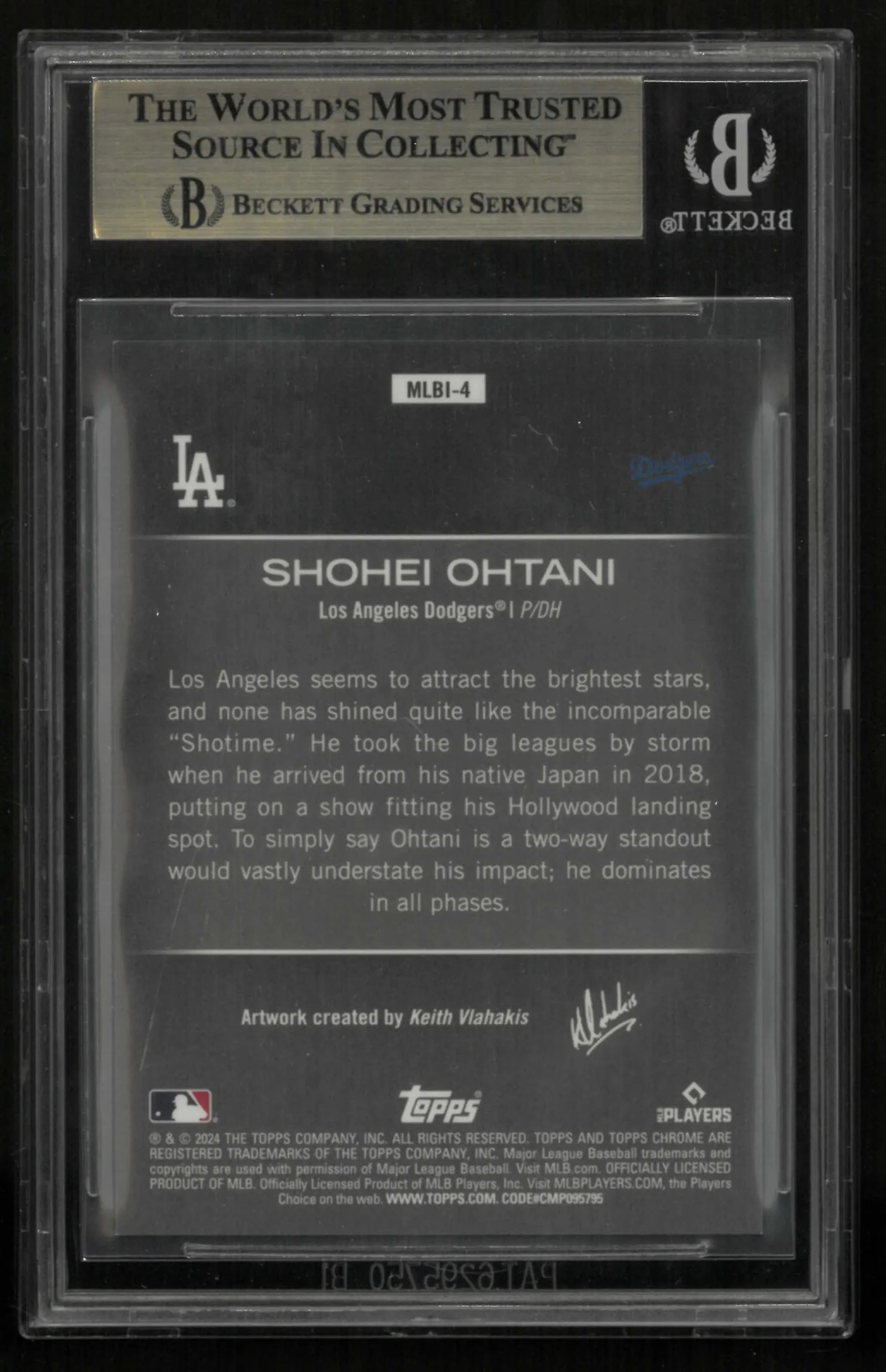 2024 Topps Chrome Update MLB Illustrations Shohei Ohtani BGS 9.5 