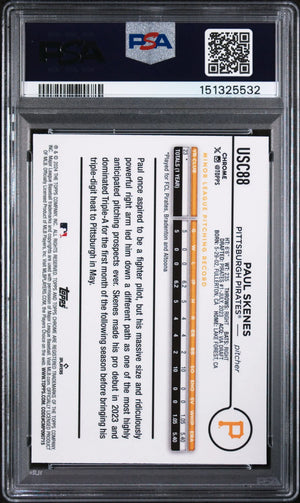 2024 Topps Chrome Update Rookie Paul Skenes X-Fractor RC PSA 10 