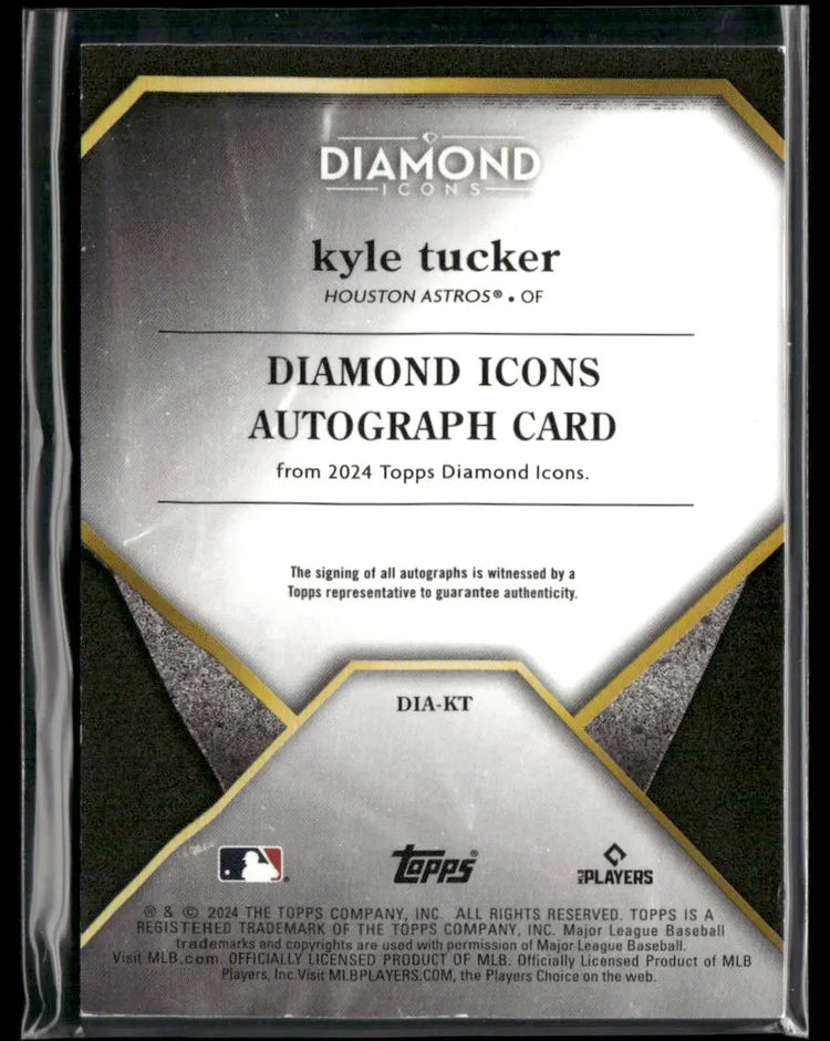 2024 Topps Diamond Icons Auto Kyle Tucker /10 
