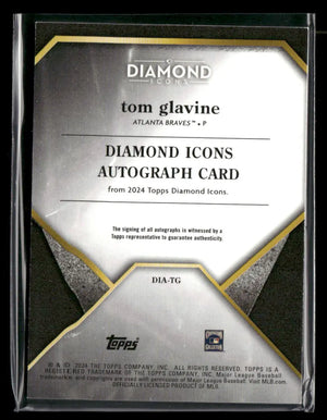2024 Topps Diamond Icons Auto Tom Glavine /10 