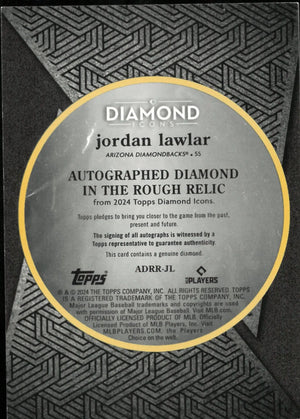 2024 Topps Diamond Icons Diamond In The Rough Relic Rookie Auto Jordan Lawler 1/1 