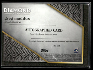 2024 Topps Diamond Icons Green Auto Greg Maddux /25 