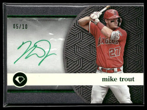 2024 Topps Diamond Icons Green Auto Mike Trout /10 