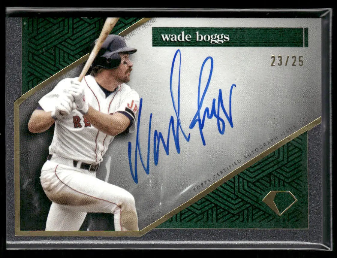 2024 Topps Diamond Icons Green Auto Wade Boggs /25 
