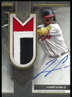 2024 Topps Diamond Icons Jumbo Patch Auto Ronald Acuna Jr /10 