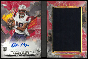 2024 Topps Drake Maye Genesis Autograph Relic Book Drake Maye /25 