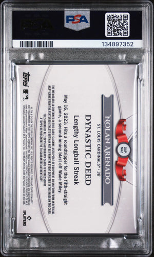 2024 Topps Dynasty Autograph Auto Patch Nolan Arenado /10 PSA 10 